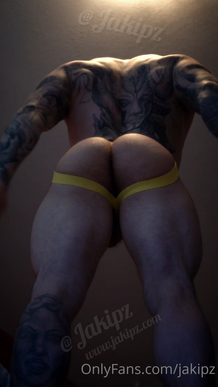 Showing off my muscular ass in my jockstrap