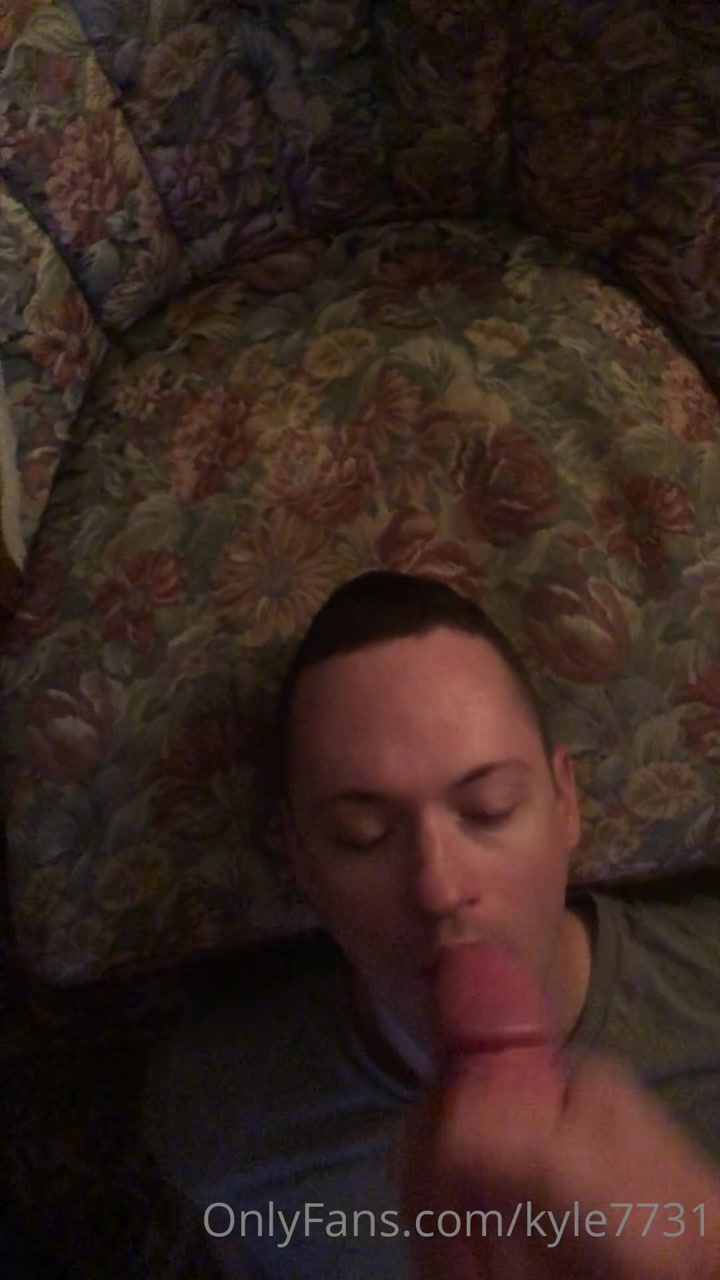 Late night blowjob and covering his face with my load