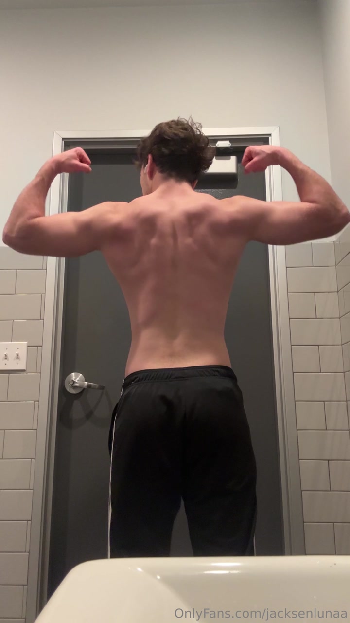 Flexing and showing off my back