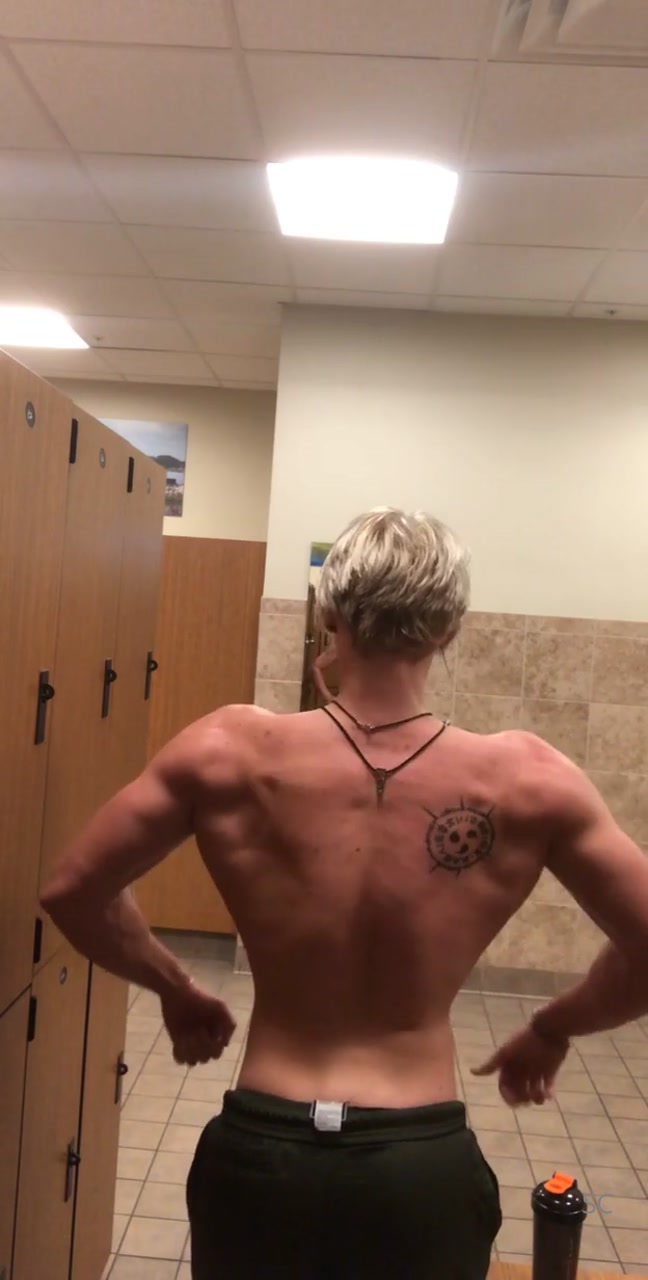 Flexing after a workout