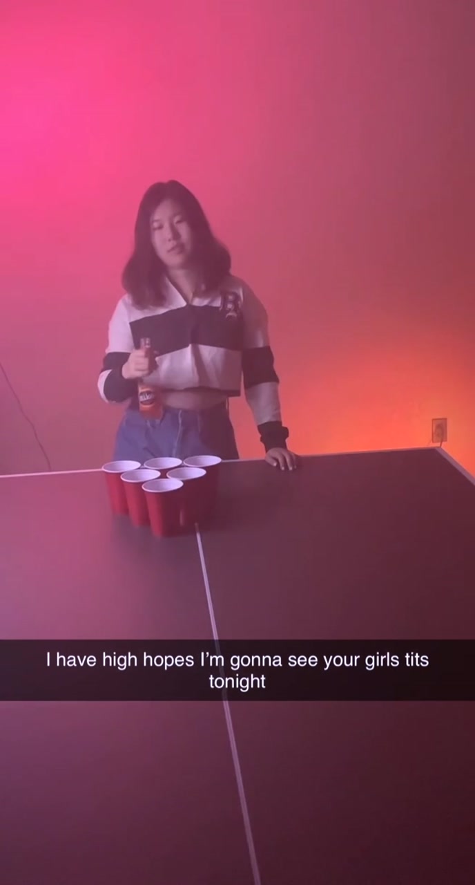 Your girlfriend loses at strip beer pong to your bully.