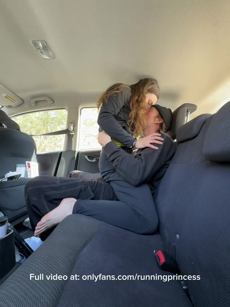 College runner dry humps leading to car sex after her race