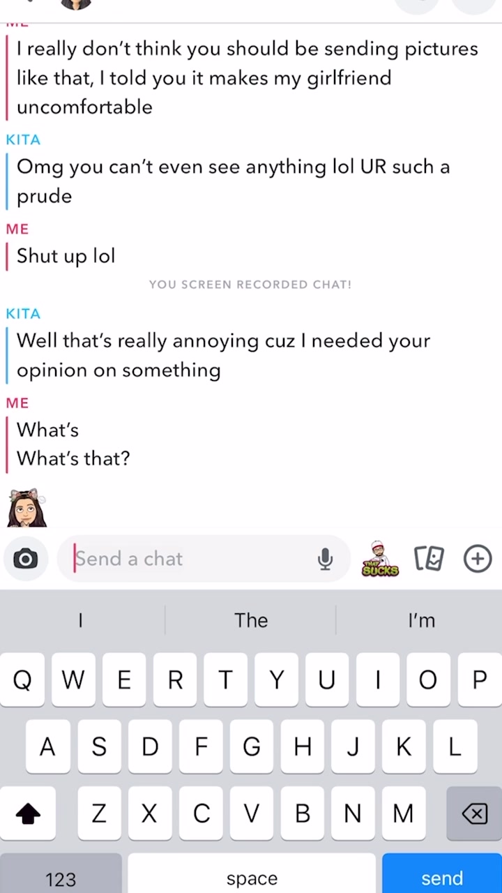 Your girlfriend should have never insulted me. She knew what would happen.