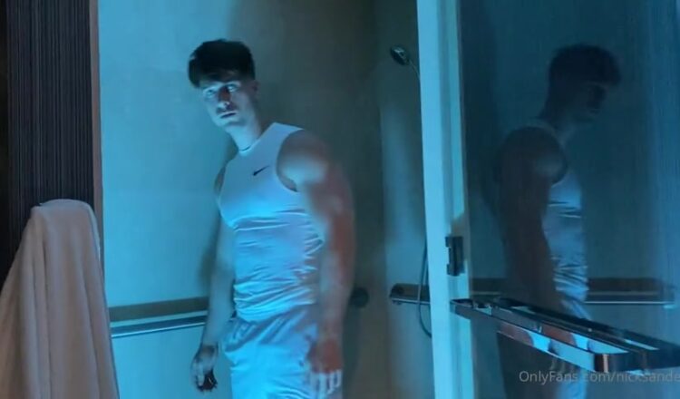 Getting wet in the shower while wearing my gym clothes - Nick Sandell