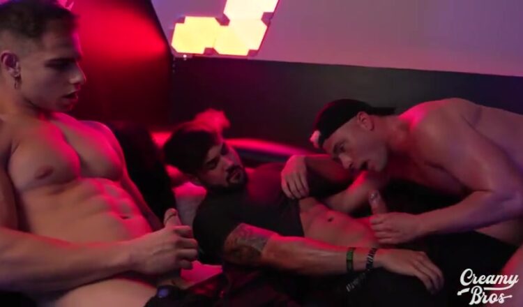 Fooling around and jerking off in a strippers mouth - CreamyGorilla - CreamyRowan