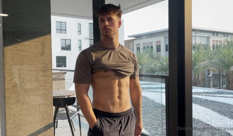 Being a tease showing off my body and cock - Nick Sandell