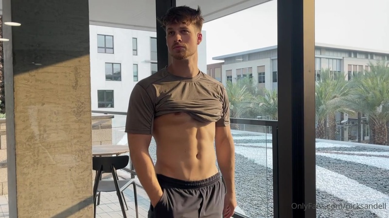 Being a tease showing off my body and cock - Nick Sandell