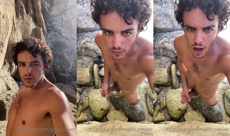 Quick jerk off at the beach - Geo Scar (geoscarxxx)