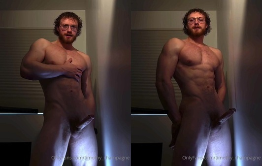 Blowing my load after edging myself - Timothy Champagne