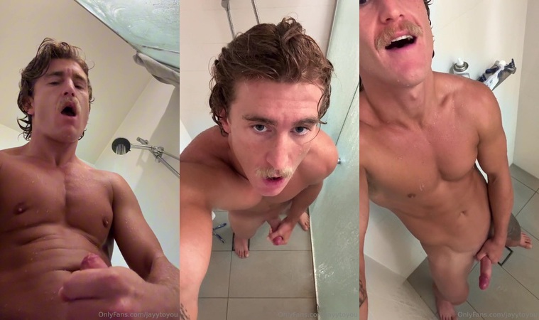 Jerking off in the shower - Jordan Anderson (jayytoyou)