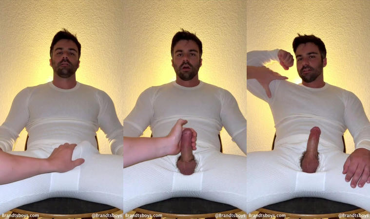 Receiving a handjob in a onesie - JordanxBrandt