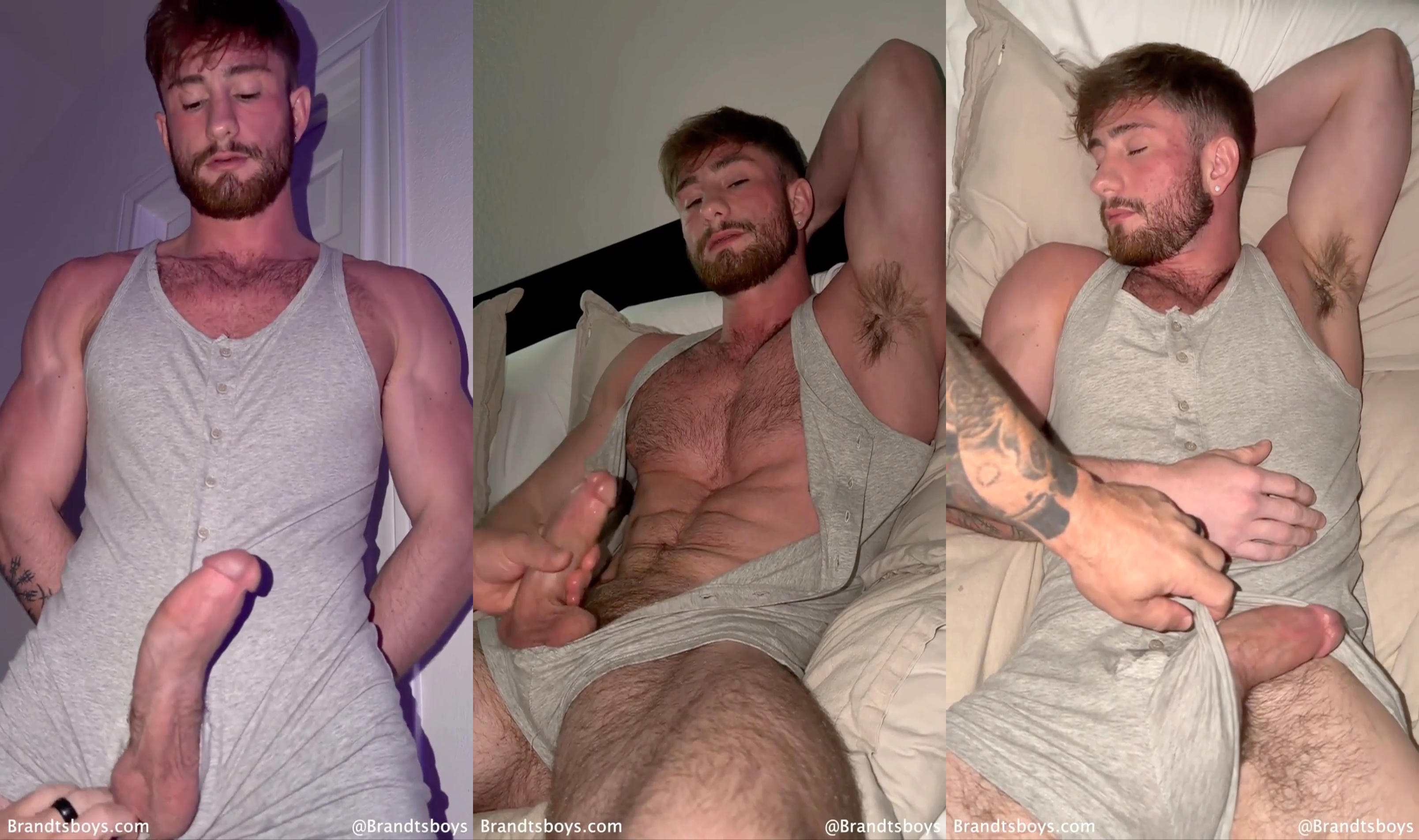 Jordan gives Troy a handjob - TroyxBrandt - JordanxBrandt