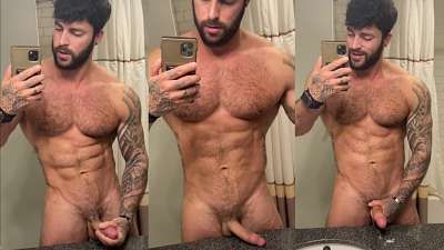 JustTheGays thumbnail for Nick Bayne (sixholdover) jerks off in the bathroom - amateur gay porn from OnlyFans, MyVidster, GayForFans and more! - Jerk Off, Solo