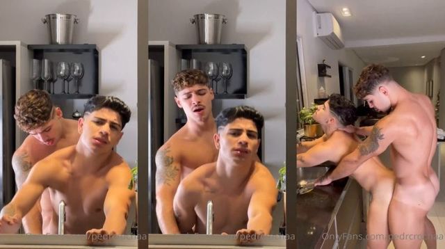 JustTheGays thumbnail for Pedrorochaa – fucking hard in the kitchen - amateur gay porn from OnlyFans, MyVidster, GayForFans and more! - Anal, Latin