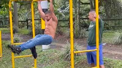 JustTheGays thumbnail for Romero and Zeus Morboso fuck after a workout - amateur gay porn from OnlyFans, MyVidster, GayForFans and more! -
