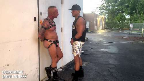 JustTheGays thumbnail for Cruising – Dom Llama and Pup Kilo – RFC - amateur gay porn from OnlyFans, MyVidster, GayForFans and more! - video