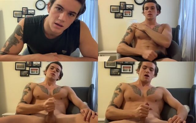 JustTheGays thumbnail for Cute tattooed boy jerks off - amateur gay porn from OnlyFans, MyVidster, GayForFans and more! -