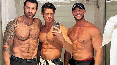 JustTheGays thumbnail for ApolloN31, CallMeMrKent (Marbys Negretti), and KC Jaye (FitnessFreak) have a threesome