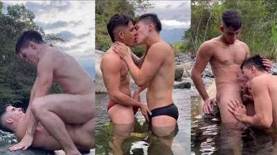 JustTheGays thumbnail for Camilo Cordoba and Camilo Ospina fuck by the river – camilocordoba09 - amateur gay porn from OnlyFans, MyVidster, GayForFans and more! - 
