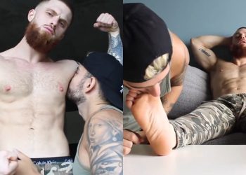 JustTheGays thumbnail for Casey Cooper – Dustin Hazel worship and footjob - amateur gay porn from OnlyFans, MyVidster, GayForFans and more! - Worship