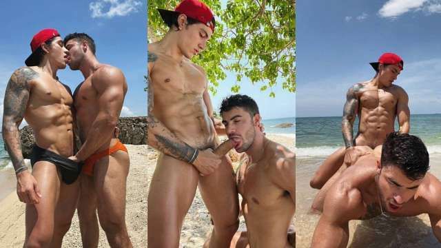 JustTheGays thumbnail for Alejandro Pino (hotalex6) fucks Daniel Montoya - amateur gay porn from OnlyFans, MyVidster, GayForFans and more! - Latin, Outdoor