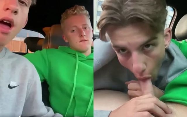 JustTheGays thumbnail for Blowing my friend in the car - amateur gay porn from OnlyFans, MyVidster, GayForFans and more! - Oral, Young & Twink