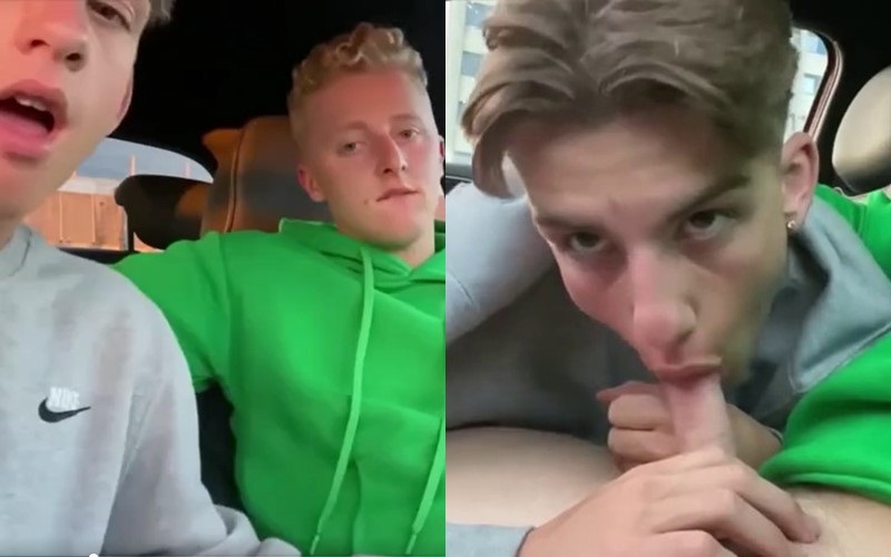JustTheGays thumbnail for Blowing my friend in the car - amateur gay porn from OnlyFans, MyVidster, GayForFans and more! - Oral, Young & Twink