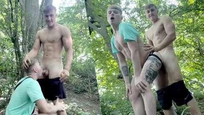 JustTheGays thumbnail for Gay 0161 Couple fuck in the woods - amateur gay porn from OnlyFans, MyVidster, GayForFans and more! -
