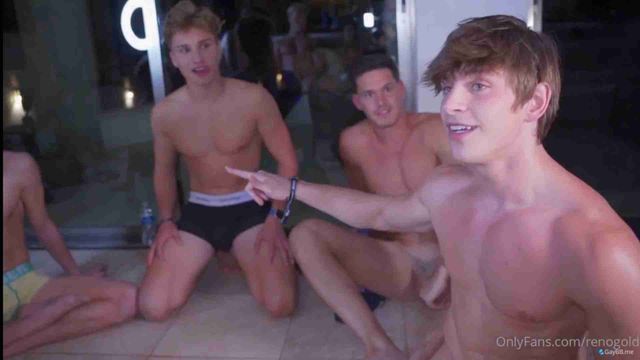 JustTheGays thumbnail for Kiss Or Strip – Reno Gold, Leo Stuke, Mario Adrion, Jeff Kasser, Mojib, Marc Rose, Valentin, Carlos Effort and Romeo - amateur gay porn from OnlyFans, MyVidster, GayForFans and more! - video