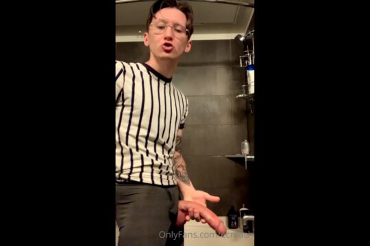 JustTheGays thumbnail for Quick solo jerk off Creach the_creach - amateur gay porn from OnlyFans, MyVidster, GayForFans and more! - 