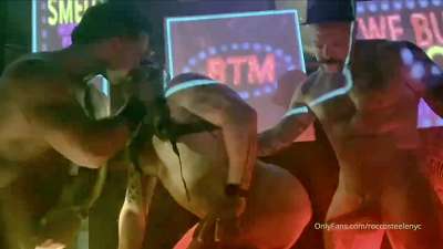 JustTheGays thumbnail for Rocco Steele, Teddy Torres and Riley Mitchel fuck Live at Hustlaball - amateur gay porn from OnlyFans, MyVidster, GayForFans and more! - 