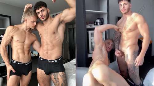 JustTheGays thumbnail for Dildo Action – FitNarad fucks Peachy Boy with a dildo - amateur gay porn from OnlyFans, MyVidster, GayForFans and more! - 