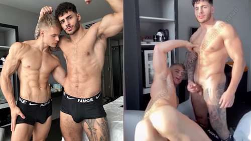 JustTheGays thumbnail for Dildo Action – FitNarad fucks Peachy Boy with a dildo - amateur gay porn from OnlyFans, MyVidster, GayForFans and more! - 