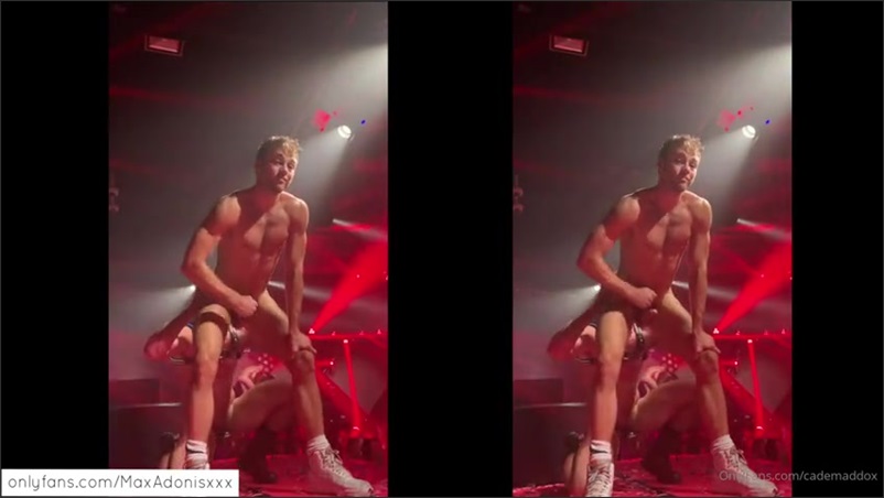 JustTheGays thumbnail for Fucking on stage in the club Cade Maddox Austin Wolf Max Adonis - amateur gay porn from OnlyFans, MyVidster, GayForFans and more! - 