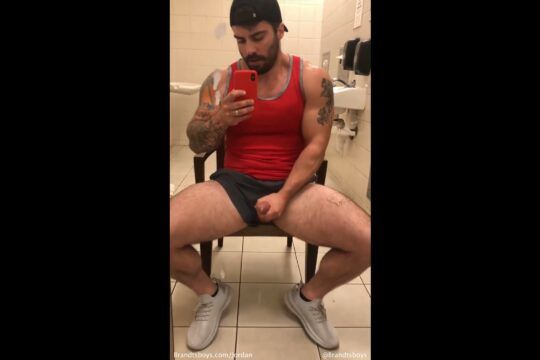 JustTheGays thumbnail for Jerking off in the bathroom and shooting my load over the mirror JordanxBrandt - amateur gay porn from OnlyFans, MyVidster, GayForFans and more! - Jerk Off