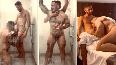 JustTheGays thumbnail for Pedro Gyn and John Vyktory fuck after a shower - amateur gay porn from OnlyFans, MyVidster, GayForFans and more! - Anal, Shower