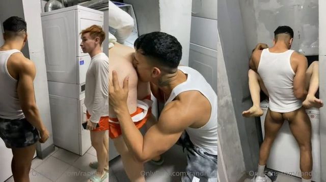 JustTheGays thumbnail for randnyjr – hot fuck with the neighbor in the laundromat - amateur gay porn from OnlyFans, MyVidster, GayForFans and more! - 