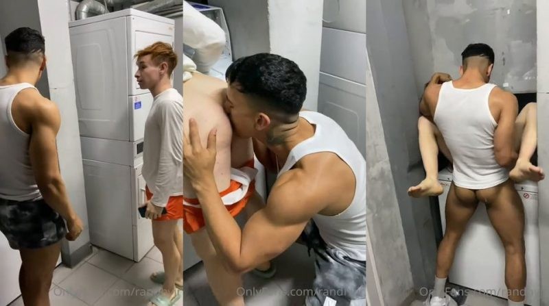 JustTheGays thumbnail for randnyjr – hot fuck with the neighbor in the laundromat - amateur gay porn from OnlyFans, MyVidster, GayForFans and more! - 