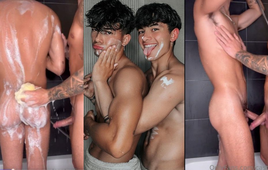 JustTheGays thumbnail for Castro Twins (castrofire) shower and jerk off together - amateur gay porn from OnlyFans, MyVidster, GayForFans and more! - Jerk Off, Shower, Young & Twink