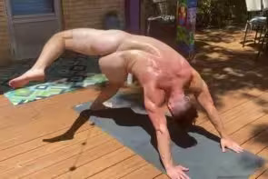 JustTheGays thumbnail for Doing some more naked yoga Nick Sandell - amateur gay porn from OnlyFans, MyVidster, GayForFans and more! - video