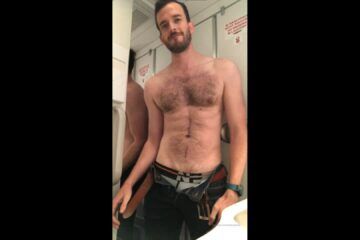 JustTheGays thumbnail for Jerking off in the airplane bathroom Franky Fox TheFrankyFox - amateur gay porn from OnlyFans, MyVidster, GayForFans and more! - Jerk Off