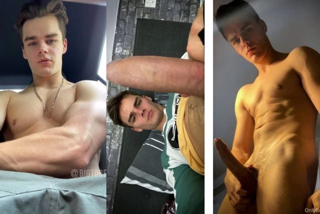 JustTheGays thumbnail for tuncensoredb – showing off my body and cock - amateur gay porn from OnlyFans, MyVidster, GayForFans and more! - Solo