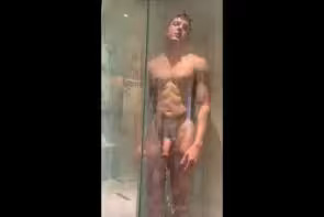 JustTheGays thumbnail for Having a shower and playing with my cock Cash Cole - amateur gay porn from OnlyFans, MyVidster, GayForFans and more! - Shower