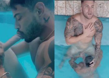 JustTheGays thumbnail for Philippe Soulier and Alejo Ospina fuck in pool - amateur gay porn from OnlyFans, MyVidster, GayForFans and more! -