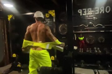JustTheGays thumbnail for Slowly stripping and flexing Modeldpg - amateur gay porn from OnlyFans, MyVidster, GayForFans and more! - video