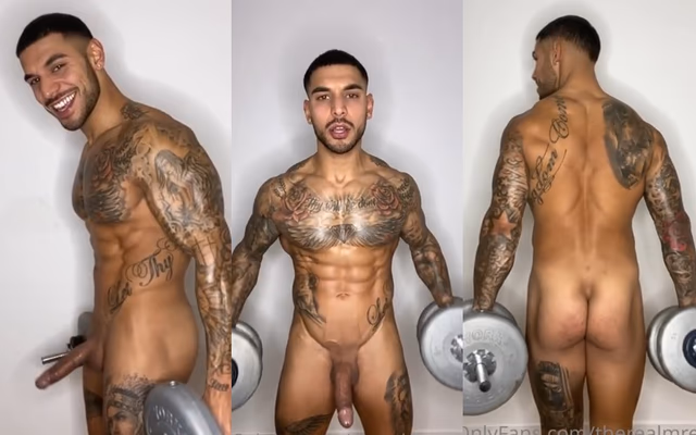 JustTheGays thumbnail for therealmrexotic – Time for a quick workout - amateur gay porn from OnlyFans, MyVidster, GayForFans and more! - Shorts, Solo