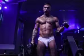 JustTheGays thumbnail for Working out in a jockstrap  – Sean Pratt (sean9pratt) - amateur gay porn from OnlyFans, MyVidster, GayForFans and more! - Solo