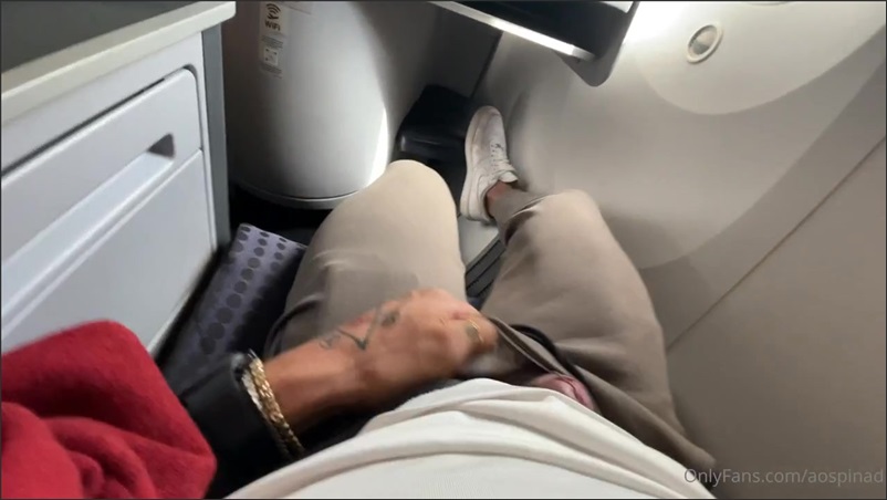 JustTheGays thumbnail for Alejo Ospina – I Almost Got Caught jerking off on the plane - amateur gay porn from OnlyFans, MyVidster, GayForFans and more! - 