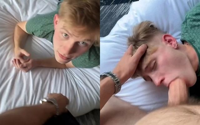 JustTheGays thumbnail for buckthebullxxx gets sucked by a twink - amateur gay porn from OnlyFans, MyVidster, GayForFans and more! -