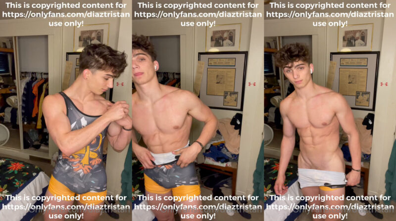 JustTheGays thumbnail for DiazTristan jerks off - amateur gay porn from OnlyFans, MyVidster, GayForFans and more! - 